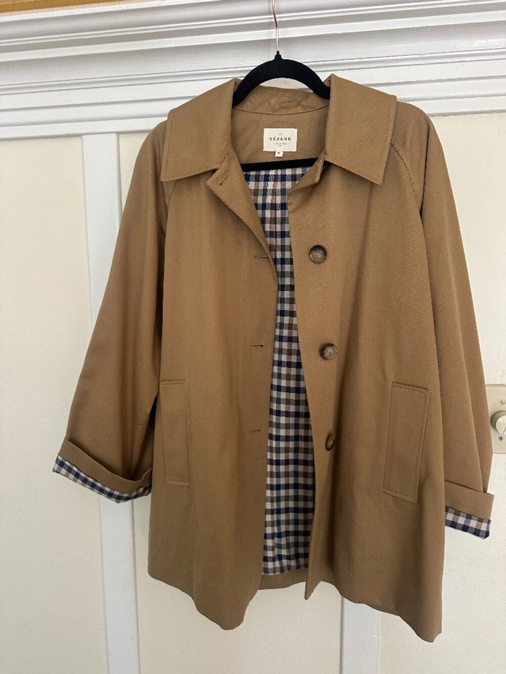 Sezane Carter Jacket in Camel (size 4)